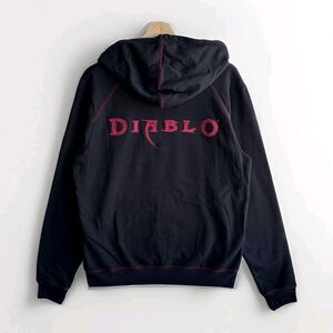 NWT Blizzard Entertainment Diablo Hoodie Full Zip Black Men's Medium Brand New